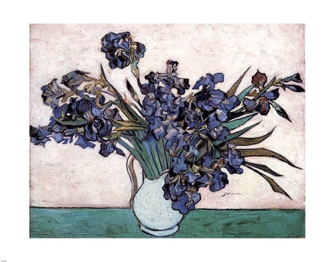 Irises in Vase, c.1890 by Vincent Van Gogh
