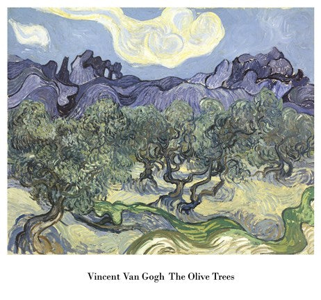 The Olive Trees, c.1889 (blue & green) by Vincent Van Gogh