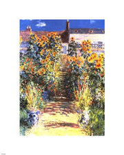 The Artist's Garden at Vetheuil by Claude Monet