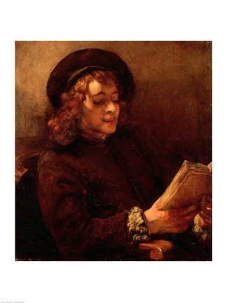 Titus Reading, c.1656-57 by Rembrandt van Rijn