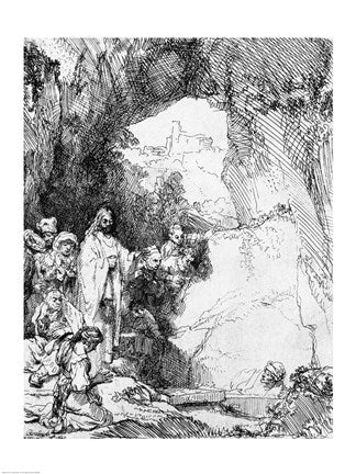 The Great Raising of Lazarus by Rembrandt van Rijn