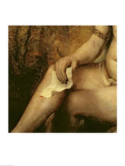 Bathsheba Bathing, 1654 (lower detail) by Rembrandt van Rijn