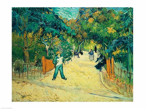 Entrance to the Public Gardens in Arles, 1888 by Vincent Van Gogh