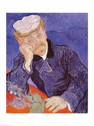 Dr. Paul Gachet, 1890 by Vincent Van Gogh