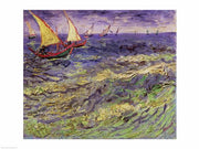 Seascape at Saintes-Maries by Vincent Van Gogh
