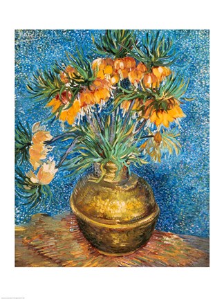 Crown Imperial Fritillaries in a Copper Vase, 1886 by Vincent Van Gogh