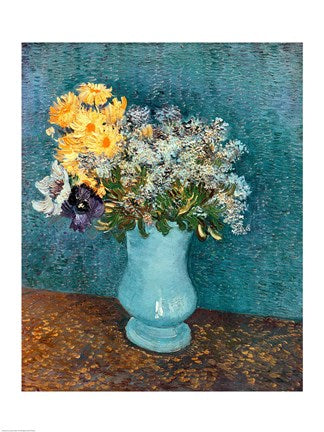 Vase of Flowers, 1887 by Vincent Van Gogh