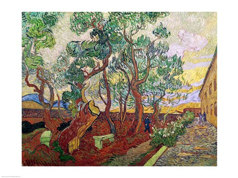 The Garden of St. Paul's Hospital at St. Remy, 1889 by Vincent Van Gogh