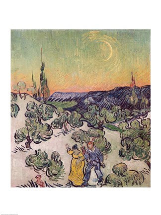 Moonlit Landscape, 1889 by Vincent Van Gogh