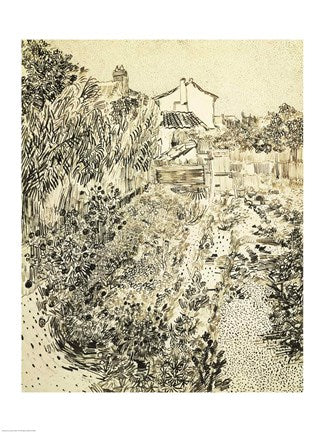 The Flower Garden, 1888 by Vincent Van Gogh