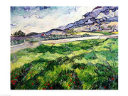 The Green Wheatfield behind the Asylum, 1889 by Vincent Van Gogh