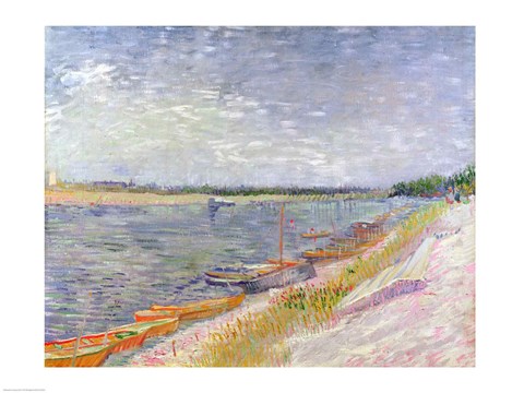 Moored Boats, 1887 by Vincent Van Gogh