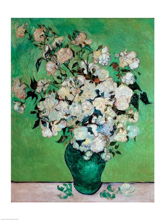 A Vase of Roses, 1890 by Vincent Van Gogh