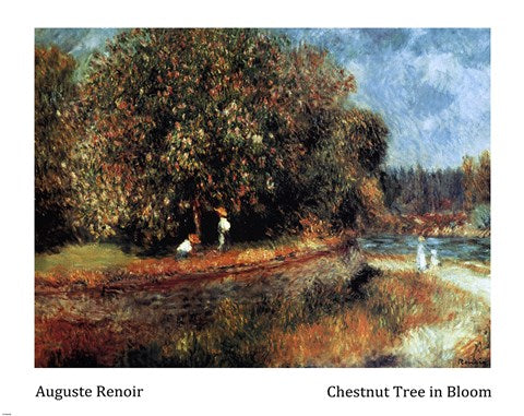 Chestnut Tree in Bloom by Pierre-Auguste Renoir