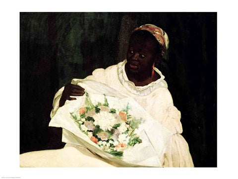 Olympia, detail of the black servant, 1863 by Edouard Manet