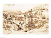 Arno Landscape, 5th August, 1473 by Leonardo Da Vinci