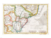 1780 Raynal and Bonne Map of South America