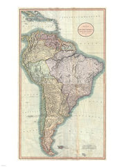 1806 Close up Cary Map of the Western Hemisphere
