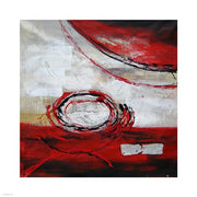 Abstract Circles II - red