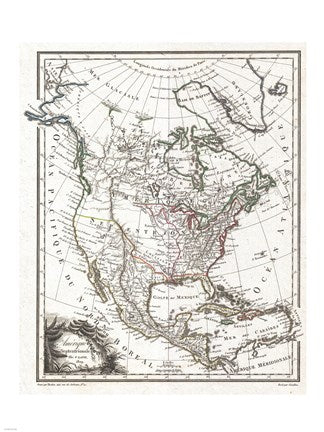 1809 Tardieu Map of North America