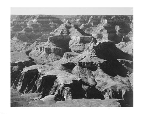 View of rock formations, Grand Canyon National Park,  Arizona, 1933 by Ansel Adams