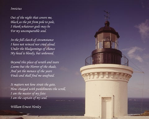 Invictus Poem (lighthouse)