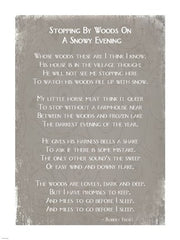 Stopping By Woods On A Snowy Evening Poem by Robert Frost