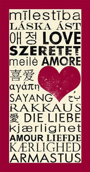 Love Around the World with Red Boarder by Veruca Salt