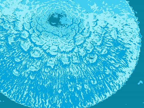 Blue Abstract by George Dilorenzo