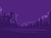 City Block on Purple by George Dilorenzo