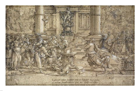 The Sacrifice at Lystra by Pieter Coecke van Aelst