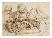 Holy Family with an Angel by Guido Reni