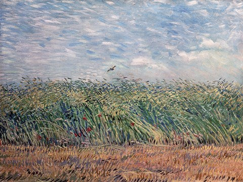 Wheatfield with Lark, 1887 by Vincent Van Gogh
