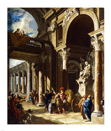Alexander the Great Cutting the Gordian Knot by Giovanni Paolo Panini