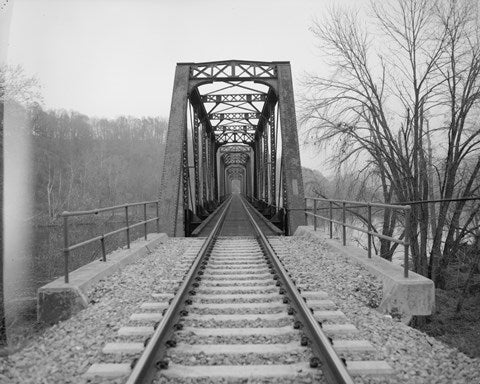 Framed Art VIEW NORTHEAST OF WEST END OF BRIDGE. - Joshua Falls Bridge, Spanning James River at CSX Railroad Wall Decor 18x24 Artwork