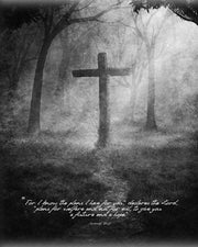 Jeremiah 29:11 For I know the Plans I have for You (Black & White Cross) by Inspire Me