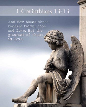 1 Corinthians 13:13 Faith, Hope and Love (Statue) by Inspire Me