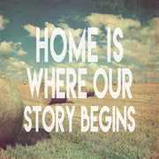 Home is Where Our Story Begins Bales of Hay by Color Me Happy
