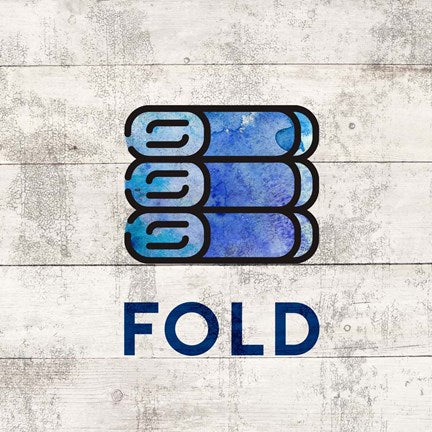 Laundry Sign White Wood Background - Fold by Color Me Happy