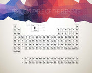 Periodic Table Of The Elements Abstract Low Poly Shape by Color Me Happy