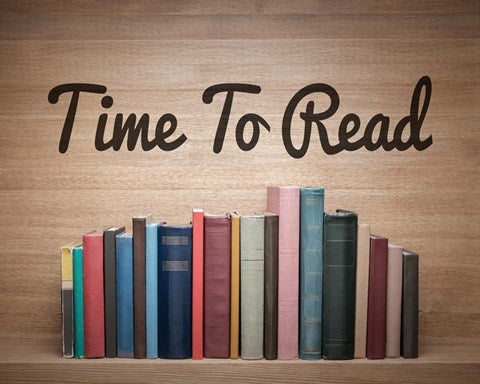 Time To Read - Wood Background Color by Color Me Happy