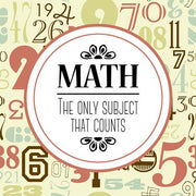 Math The Only Subject That Counts Red by Color Me Happy