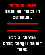 Math Joke  - Black and Red by Color Me Happy