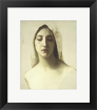Framed Art Study for 'La Charite', C.1878 by William Adolphe Bouguereau Wall Decor 18x24 Artwork