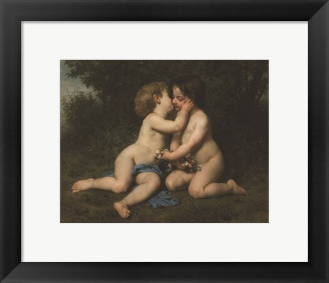Framed Art Peace, 1860 by William Adolphe Bouguereau Wall Decor 18x24 Artwork
