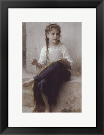 Framed Art Sewing by William Adolphe Bouguereau Wall Decor 18x24 Artwork