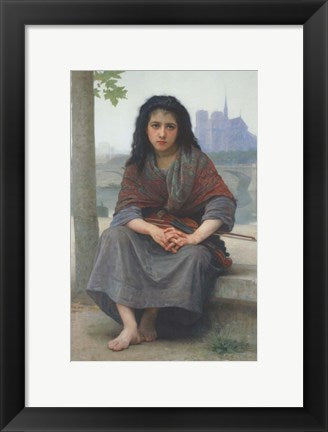 Framed Art The Bohemian, 1890 by William Adolphe Bouguereau Wall Decor 18x24 Artwork