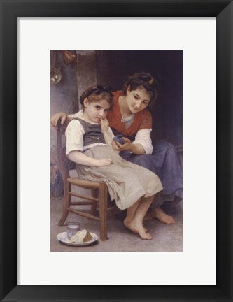 Framed Art Sulking by William Adolphe Bouguereau Wall Decor 18x24 Artwork
