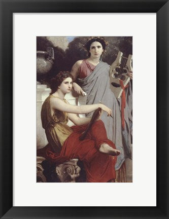 Framed Art Frame Art Art and Literature by William Adolphe Bouguereau Wall Decor 18x24 Artwork