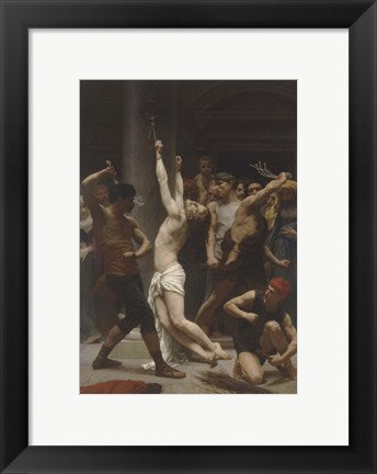 Framed Art The Flagellation of Christ by William Adolphe Bouguereau Wall Decor 18x24 Artwork
